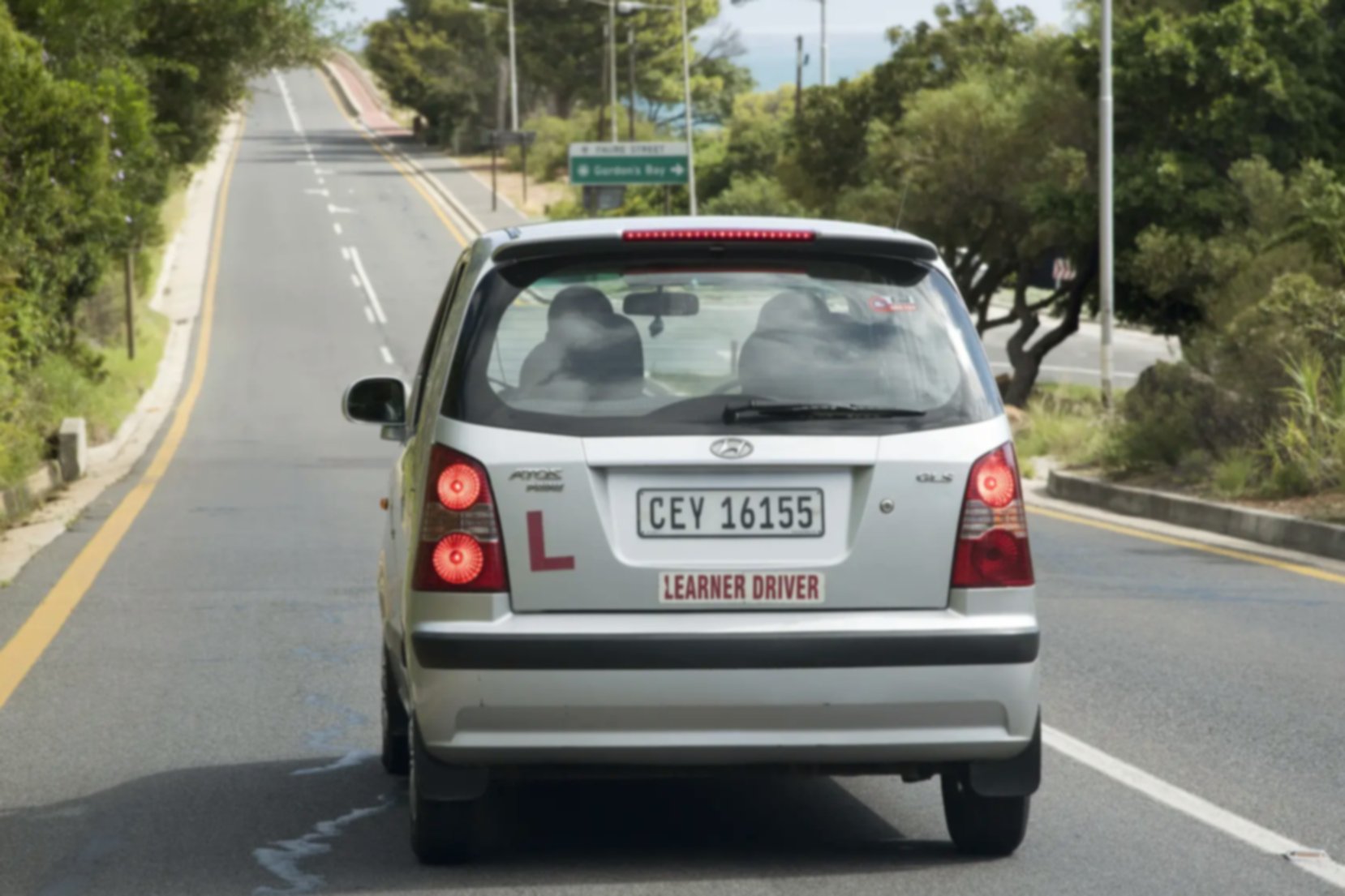 a learner driver on South African roads