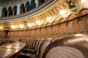 Debate en la cámara del parlamento de los Países Bajos