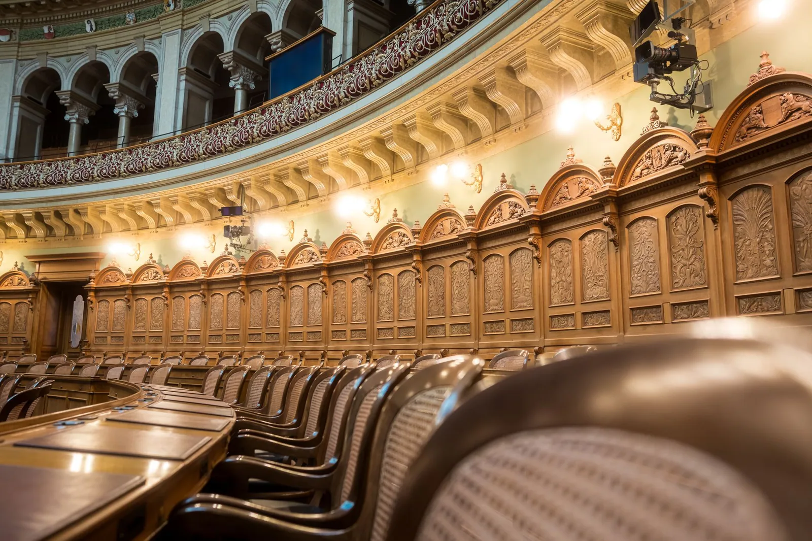 Debate en la cámara del parlamento de los Países Bajos