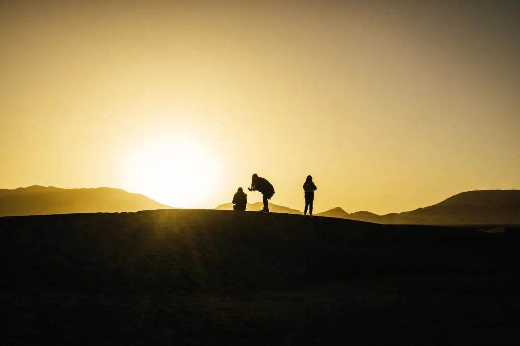 Ciudad de Catar bajo el sol abrasador