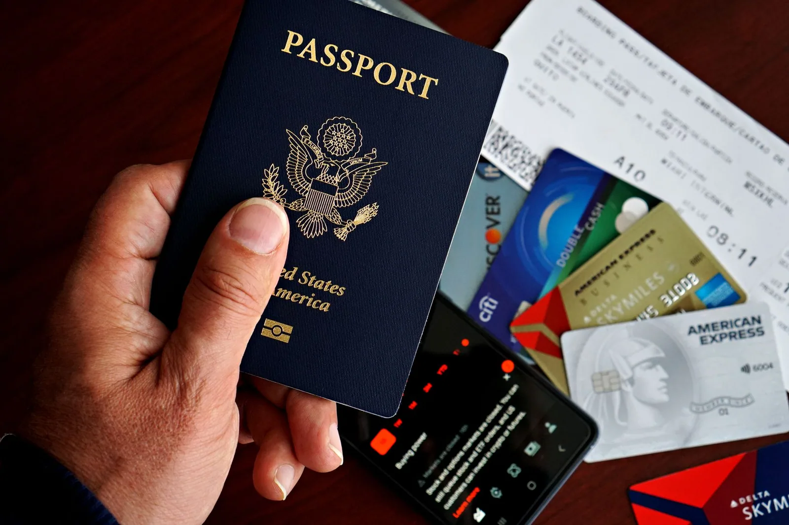 Mostrador de oficina donde se tramita el pasaporte