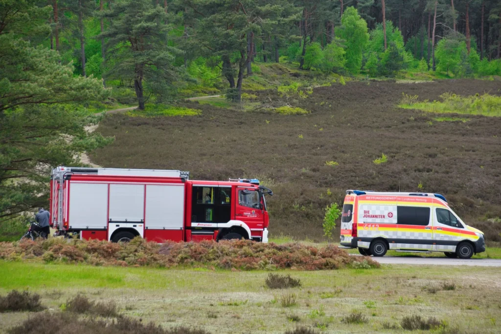 Ambulancia de emergencia en la ciudad de Catar