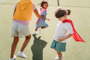 Actividades para niños en un parque de Berna Suiza