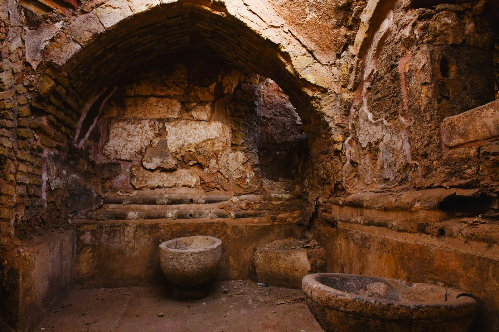 Interior de un baño termal en Alemania